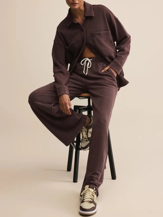 Z Supply Pants - Z Supply NWT Hunter Knit Sweatpants in Chocolate Cherry | Size Small